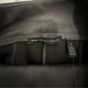 NWT, WHBM grey microfiber (suede feel) leggings.